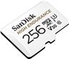 SanDisk High Endurance microSD 256GB 100/40MB/s U3 V30 C10   White