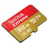 SanDisk Extreme microSD 512GB 190/130MB/s C10 UHS U3 V30 A2 Gold