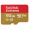 SanDisk Extreme microSD 512GB 190/130MB/s C10 UHS U3 V30 A2 Gold