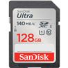 SanDisk Ultra SD 128GB 140MB/s C10 U1 UHS 4x6 Blister  Silver