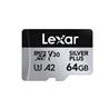 LEXAR SILVER PLUS 64GB microSDXC A2  V30(Open Box)