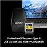 Lexar Professional 256GB CFexpress Type B Memory Card, Up to 1750MB/s Read, Raw 8K Video Recording (LCXEXPR256G-RNENG)