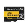 TEAMGROUP High Endurance 64 Go microSDXC UHS-I U3 A1 V30