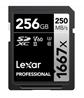 LEXAR 1667x 256GB SDXC  C10 U3
UHS-II V60