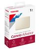 Toshiba Canvio 1TB Advance Portable External Hard Drive USB3.0 White