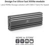 Vantec (NST-206C3-SG) M.2 Nvme SSD to USB 3.1 Gen 2 Type C Enclosure with C to C Cable, Space Gray Color, ID6(Open Box)