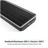 Vantec M.2 NVMe SSD vers USB 3.1 Gen 2x1 Type C Syncable RGB Enclosure