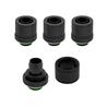 CORSAIR Fitting (soft tube), XF Softline – 4-pack (Black)