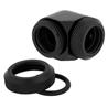 CORSAIR Fitting (hard tube),XF Hardline 2-pack (90° Angled 14mm OD compression; black)