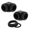 CORSAIR Fitting (hard tube),XF Hardline 2-pack (90° Angled 14mm OD compression; black)