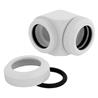 CORSAIR Fitting (hard tube),XF Hardline 2-pack (90° Angled 14mm OD compression; glossy white)