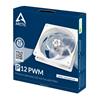 Arctic P12 PWM (White/Transparent) – 120mm Pressure optimized case fan | PWM Controlled speed