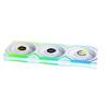 LIAN LI UNI FAN SL WIRELESS RGB LCD White 3x 12cm Fan Pack with Controller