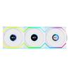 LIAN LI UNI FAN SL WIRELESS RGB LCD White 3x 12cm Fan Pack with Controller