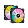 CORSAIR iCUE SP140 RGB ELITE Performance 140mm PWM Dual Fan Kit with Lighting Node CORE