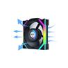 LIAN LI UNI FAN SL WIRELESS RGB Lame inversée Couleur noire 3x 12 cm Pack de ventilateurs avec contrôleur (Lame inversée)