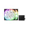 Ensemble de démarrage double NZXT Aer RGB 2 140 mm et contrôleur de ventilateur (blanc)