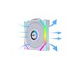 LIAN LI UNI FAN SL WIRELESS RGB LCD White 3x 12cm Fan Pack with Controller