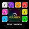 Corsair iCUE QL140 RGB 140mm RGB PWM White Dual Fan Kit with Lighting Node CORE