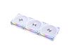 LIAN LI Uni Fan SL120 V2 RGB Case Fan, 3 Pack w/ Fan Controller - White