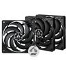 Arctic P12 SLIM PWM PST – 120mm Pressure optimized case fan | Slim profile | PWM controlled speed with PST (Pack of 3pcs)