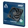 Arctic P12 SLIM PWM PST – 120mm Pressure optimized case fan | Slim profile | PWM controlled speed with PST