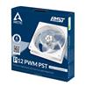 Arctic P12 PWM PST (White) – 120mm Pressure optimized case fan | PWM controlled speed with PST