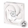 Arctic P12 PWM PST (White) – 120mm Pressure optimized case fan | PWM controlled speed with PST