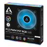 Arctic P12 PWM PST RGB 0dB – 120mm Pressure optimized case fan | PWM controlled speed with PST | RGB illumination