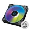 Arctic P14 PWM PST A-RGB 0dB (Black) – 140mm Pressure optimized case fan | PWM controlled speed with PST | A-RGB illumination