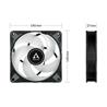 Arctic P14 PWM PST A-RGB 0dB (Black) – 140mm Pressure optimized case fan | PWM controlled speed with PST | A-RGB illumination