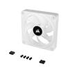 CORSAIR QX RGB Series, iCUE LINK QX120 RGB White, 120mm Magnetic Dome RGB Fan, Single Pack(Open Box)