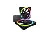 NZXT F140 RGB DUO Case Fan Twin Pack, Black