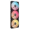 CORSAIR iCUE LINK LX120-R RGB 120 mm PWM Kit de démarrage de ventilateurs inversés