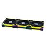 Lian Li UNI FAN SL 120 Ventilateur à pales inversées sans fil RVB 120 mm, paquet de 3 avec contrôleur de ventilateur, Noir