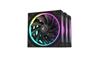DeepCool FL12 3IN1, Ventilateurs ARGB Gen 2 hautes performances 120 mm, Noir, Chaîne en guirlande PWM, Lot de 3