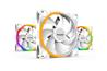 be quiet! LIGHT WINGS 140mm White PWM Triple-Pack , Case fan