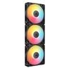 Pack de trois ventilateurs CORSAIR RS120-R ARGB 120 mm, noir