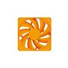 HYTE FA12 120 mm VentilateurPaquet de 4 Orange