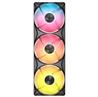 CORSAIR RS360 II ARGB 120 mm Regular Ventilateur Paquet de 3 Noir