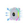 LIAN LI UNI FAN SL WIRELESS RGB LCD Reverse White Color Single Pack 12cm Fan Pack without Controller (Reverse Blade )
