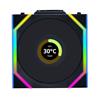 LIAN LI UNI FAN SL WIRELESS RGB LCD Couleur Noire Pack Unique 12cm Fan Pack sans Contrôleur