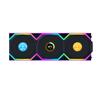 LIAN LI UNI FAN SL WIRELESS RGB Lame inversée Couleur noire 3x 12 cm Pack de ventilateurs avec contrôleur (Lame inversée)