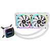 Ventilateur ENERMAX AQUAFUSION 240 SquA RGB Refroidisseur liquide pour processeur tout-en-un blanc (ELC-AQF240-SQA-W)