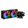 MSI MPG CoreLiquid K240 AIO Liquid CPU Cooler, 2.4" IPS Display 240mm Radiator, Duo 120mm TORX Fan 4.0 PWM Fans w/ ARGB Ligh...