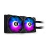 GIGABYTE AORUS WATERFORCE X 280, All-in-one Liquid Cooler with Circular LCD Display, RGB Fusion 2.0, 120mm ARGB Fans