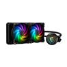 MSI MAG CoreLiquid 240R V2 AIO Liquid CPU Cooler, 240mm Radiator, Dual 120mm PWN Fans, ARGB lighting controled by software*,...