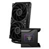 MSI MEG Core Liquid S280 AIO Liquid CPU Cooler, 2.4" IPS Display 280mm Radiator, Duo 140mm Silent Gale P14 PWM Fans, Controlled