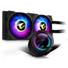 GIGABYTE AORUS WATERFORCE 240 AIO Liquid CPU Cooler, 240mm Radiator with 2X 120mm Low Noise ARGB Fans, Rotatable ARGB Lighti...