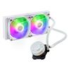 Cooler Master Masterliquid ML240 Core ARGB CPU Liquid Cooler, White